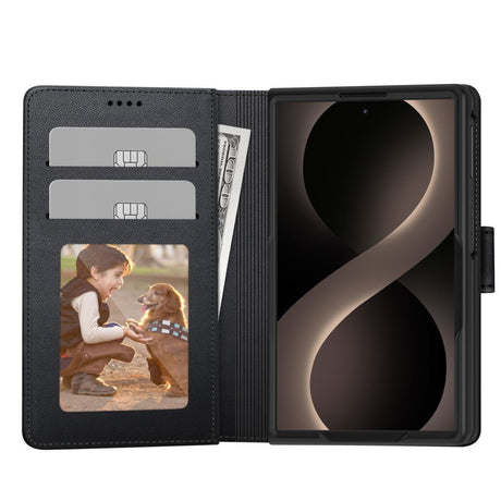 Samsung Galaxy Z Fold8 Tech-Protect Wallet Kunstlæder Flip Cover - Sort