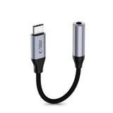 Tech-Protect USB-C Til Mini Jack 3.5mm DAC Adapter UltraBoost - Grå