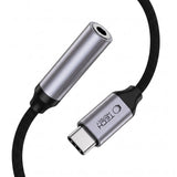 Tech-Protect USB-C Til Mini Jack 3.5mm DAC Adapter UltraBoost - Grå