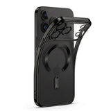 Tech-Protecti Phone 18 Pro Max / 17 Pro Max MagFlex Cover - MagSafe Kompatibel - Sort / Gennemsigtig