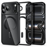 Tech-Protecti Phone 18 Pro Max / 17 Pro Max MagFlex Cover - MagSafe Kompatibel - Sort / Gennemsigtig