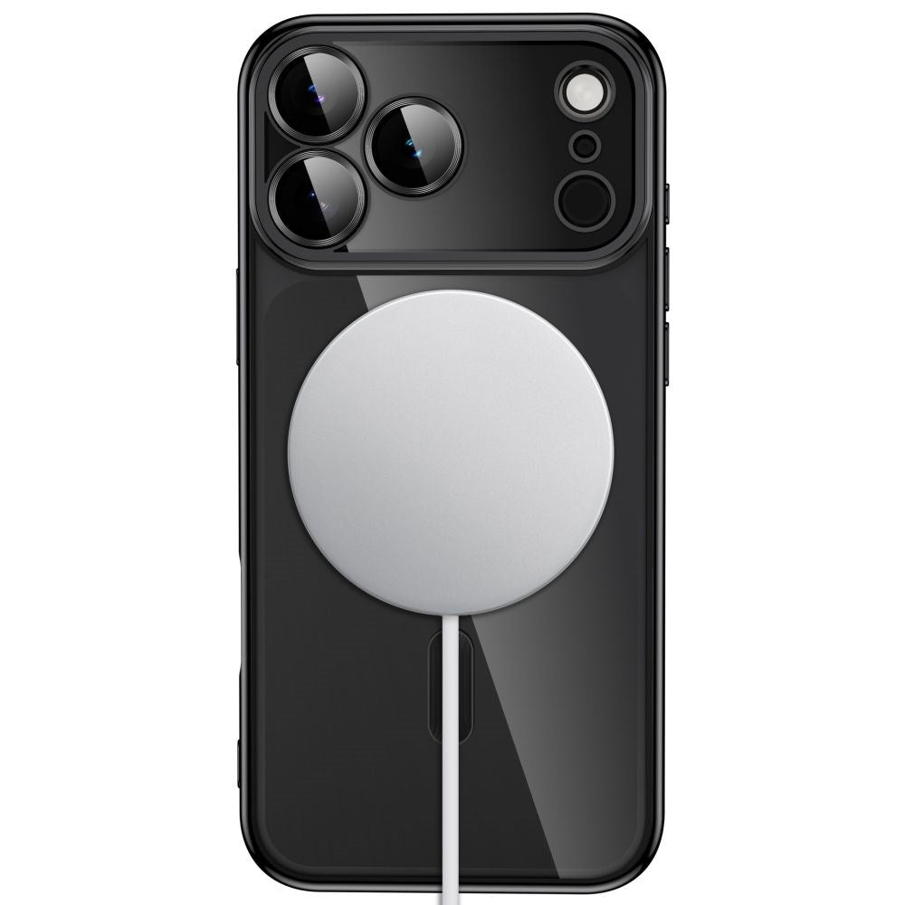 Tech-Protecti Phone 18 Pro Max / 17 Pro Max MagFlex Cover - MagSafe Kompatibel - Sort / Gennemsigtig