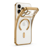 Tech-Protect iPhone 18 Pro Max / 17 Pro Max MagFlex Cover - MagSafe Kompatibel - Gennemsigtig / Guld
