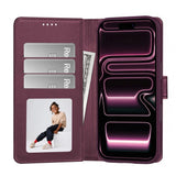 Tech-Protect iPhone 18 Pro Max / 17 Pro Max Wallet Flipcover - MagSafe Kompatibel - Rød