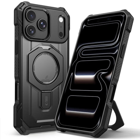 Tech-Protect iPhone 18 Pro Max / 17 Pro Max MagForce Cover med Ståfunktion - MagSafe Kompatibel - Sort