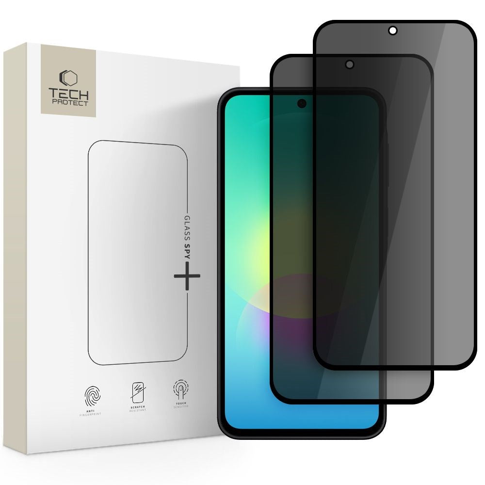 Samsung Galaxy A27 Tech-Protect - Glass Spy+ Skærmbeskyttelsesglas - Privacy Funktion - 2 stk. - Gennemsigtig