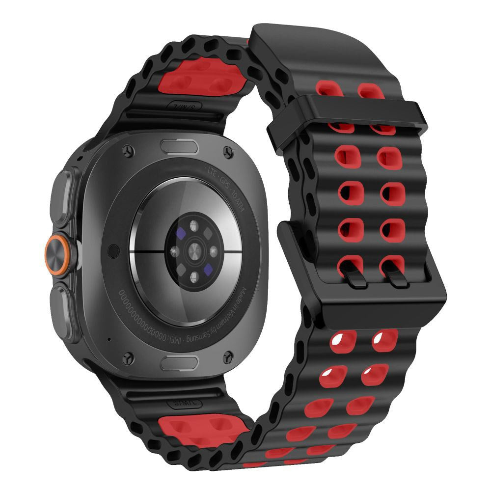 Samsung Galaxy Watch Ultra 2 / Ultra (47mm) Tech-Protect IconBand Pro Plast Rem - Sort / Rød