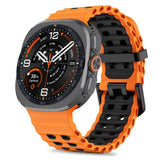Samsung Galaxy Watch Ultra 2 / Ultra (47mm) Tech-Protect IconBand Pro Plast Rem - Orange / Sort