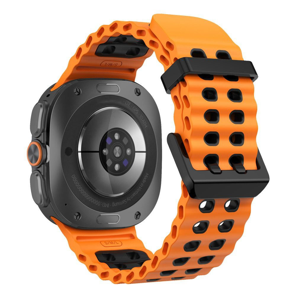 Samsung Galaxy Watch Ultra 2 / Ultra (47mm) Tech-Protect IconBand Pro Plast Rem - Orange / Sort
