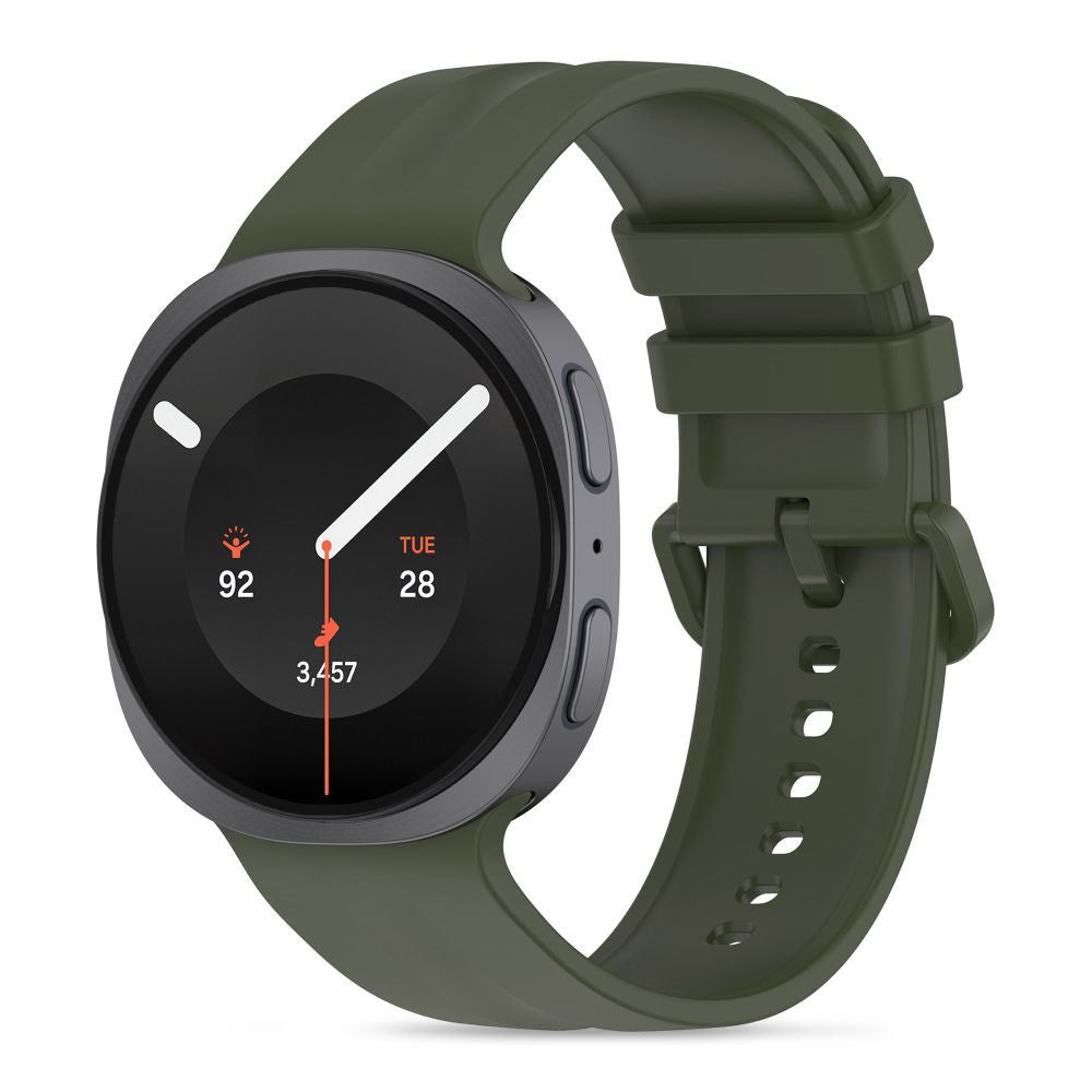 Samsung Galaxy Watch 8 / 9 / Classic (40 / 44 / 46mm) Tech-Protect Silikone Evo Rem - Mørkegrøn