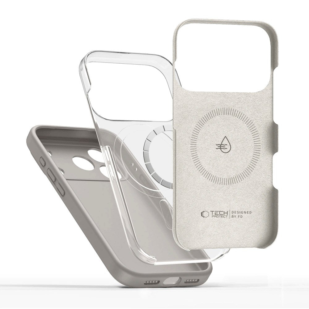 Tech-Protect - iPhone 17 Pro Max - Silicone Cover - MagSafe Kompatibel - Grå