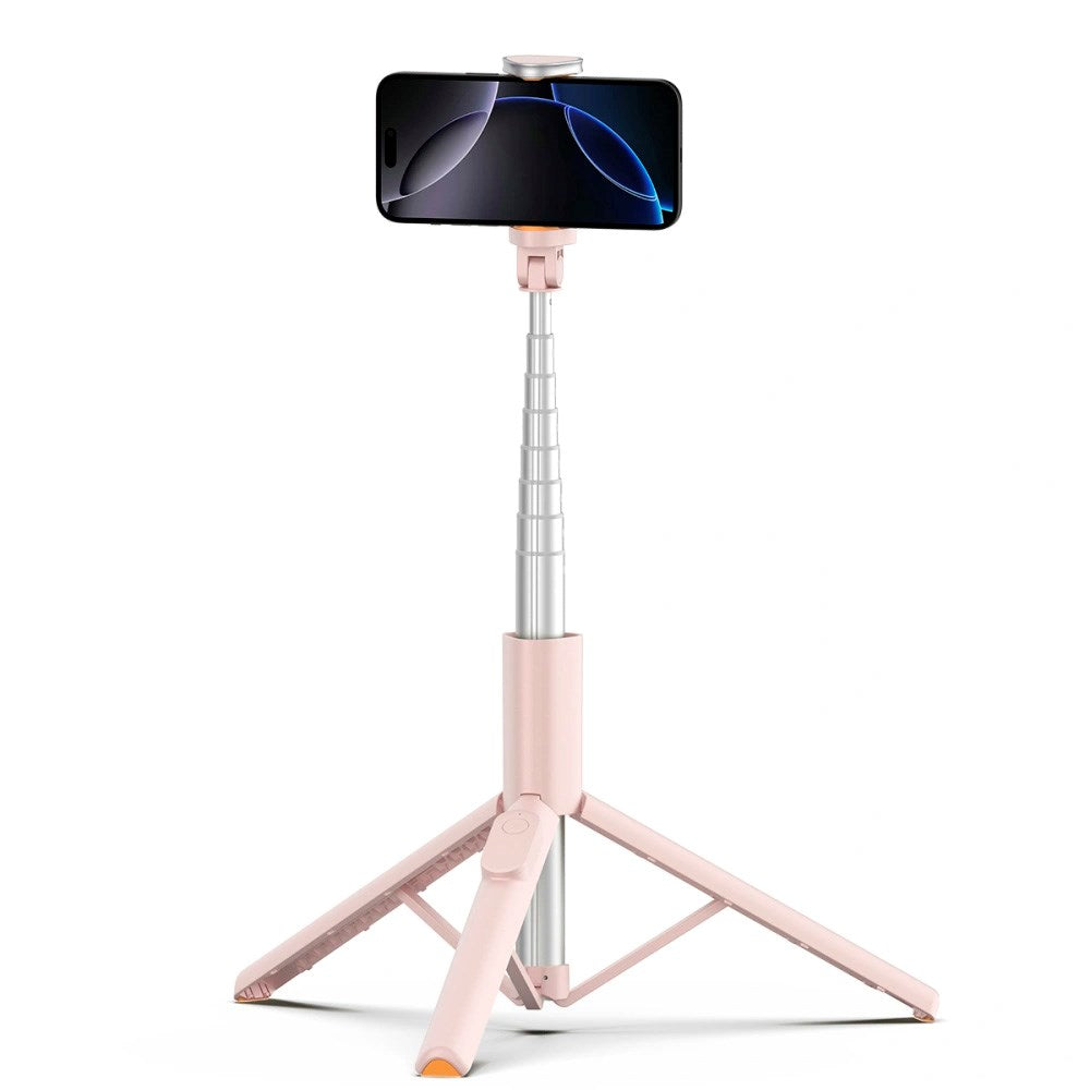 Bluetooth Selfie Stick Tripod - Tech-Protect - Lyserød