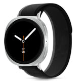 Samsung Galaxy Watch 8 / 9 / Classic (40 / 44 / 46mm) Tech-Protect Nylon Stripe Rem - Sort / Orange