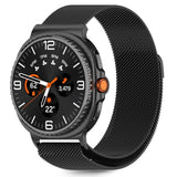 Tech-Protect Samsung Galaxy Watch 8 / 8 Classic (40 / 44 / 46mm) Milanse Band Rustfri Stål Rem - Sort
