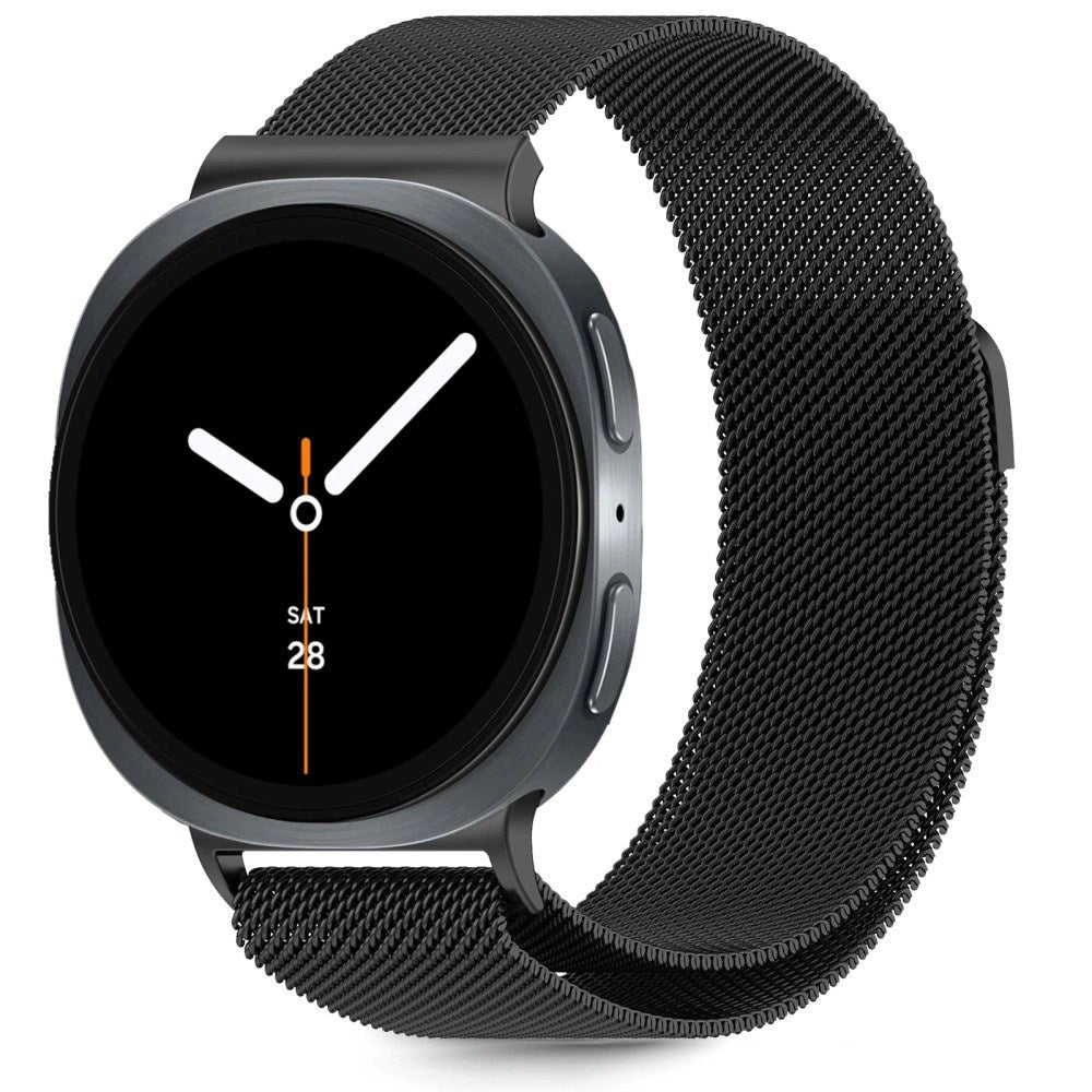 Tech-Protect Samsung Galaxy Watch 8 / 8 Classic (40 / 44 / 46mm) Milanse Band Rustfri Stål Rem - Sort