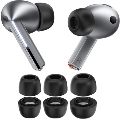Samsung Galaxy Buds4 Pro / 3 Pro Tech-Protect Pakke med Øretipper - S / M / L - Sort