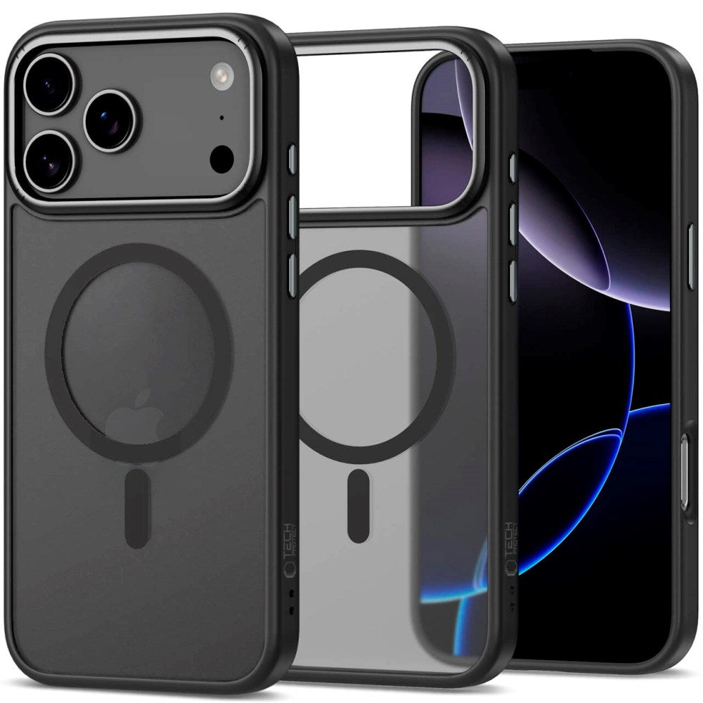 Tech-Protect - iPhone 17 Pro Max - CamEdge Hybrid Cover - MagSafe Kompatibel - Mat Sort