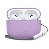 Apple AirPods Pro (3. Gen) Tech-Protect Silikone Case m. Strop - Lilla