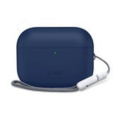 Apple AirPods Pro (3. Gen) Tech-Protect Silikone Case m. Strop - Mørkeblå