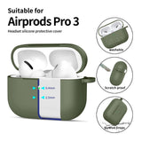 Tech-Protect - Apple AirPods Pro (3. gen.) Silicone Hook Cover - Grøn