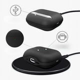 Tech-Protect Apple AirPods Pro (3. gen.) NaturalFit Kunstlæder Cover - Rem - Sort