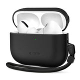 Tech-Protect Apple AirPods Pro (3. gen.) NaturalFit Kunstlæder Cover - Rem - Sort