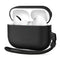 Tech-Protect Apple AirPods Pro (3. gen.) NaturalFit Kunstlæder Cover - Rem - Sort