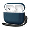 Tech-Protect Apple AirPods Pro (3. gen.) NaturalFit Kunstlæder Cover - Rem - Blå