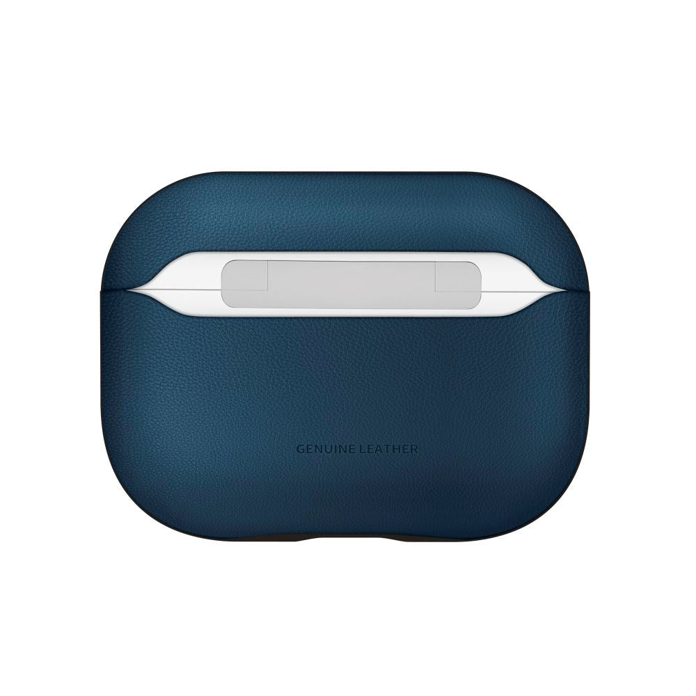 Tech-Protect Apple AirPods Pro (3. gen.) NaturalFit Kunstlæder Cover - Rem - Blå