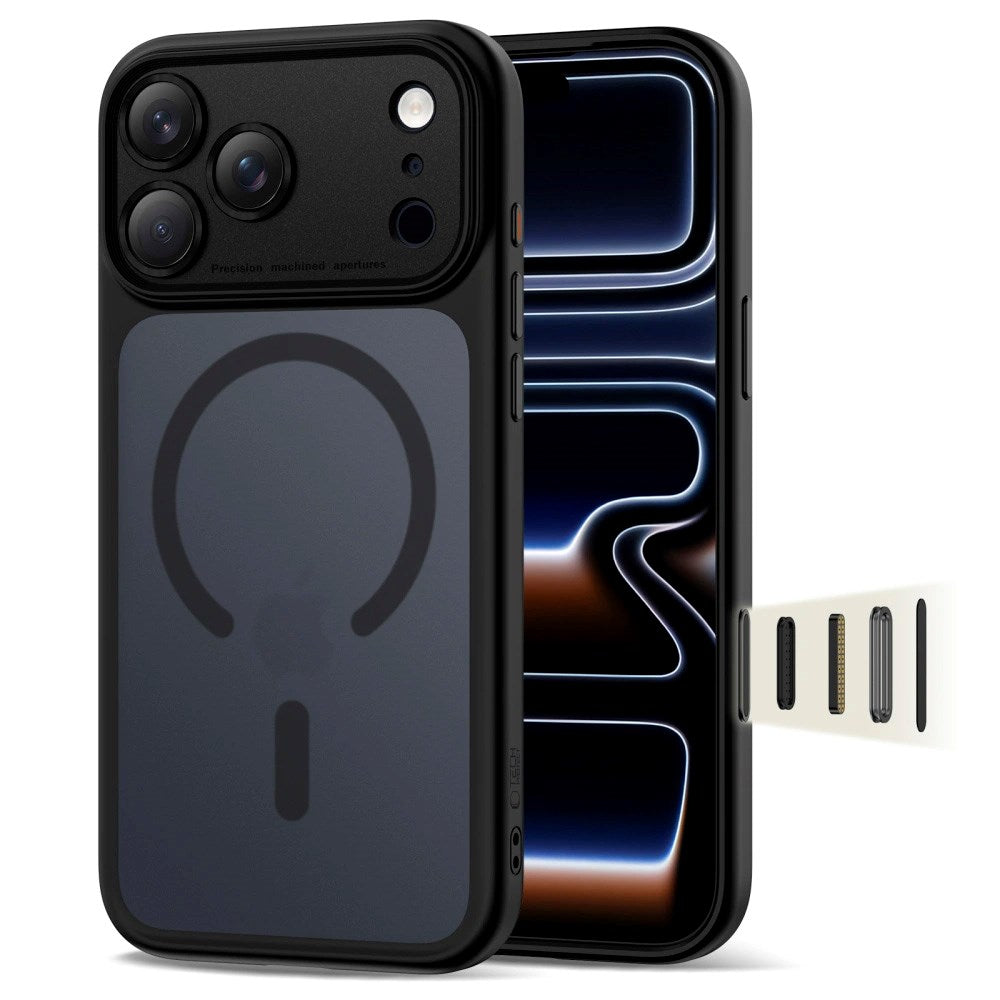 Tech-Protect - iPhone 17 Pro Max Magpeak Cover - MagSafe Kompatibel - Matte Black
