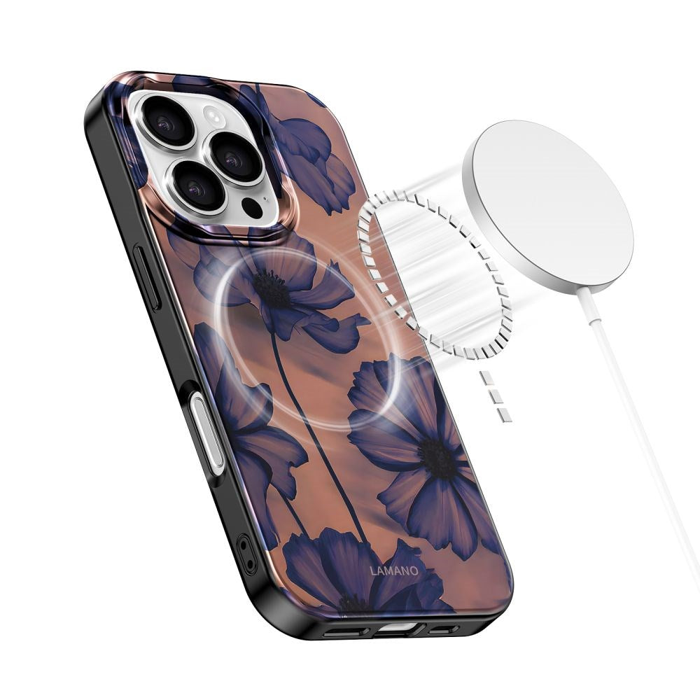 Tech-Protect iPhone 16 Pro Max Lamano Bagside Cover - MagSafe Kompatibel - Velvet Night