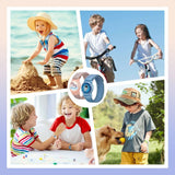 Apple Airtag Rem til Børn - Tech-Protect Nylon - Lyserød / Enhjørning