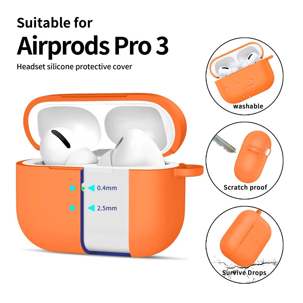 Tech-Protect - Apple AirPods Pro (3. gen.) Silicone Hook Cover - Orange
