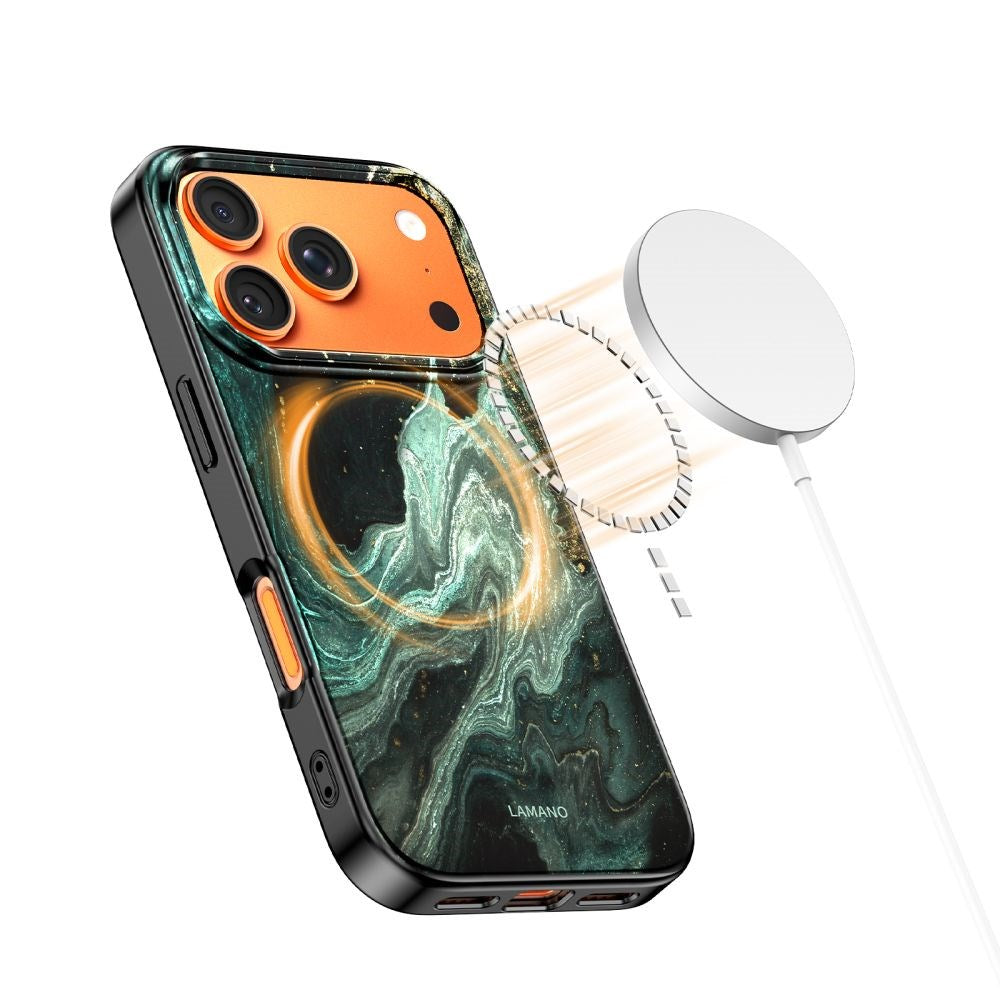 Tech-Protect iPhone 17 Pro Lamano Bagside Cover - MagSafe Kompatibel - Verde Aura