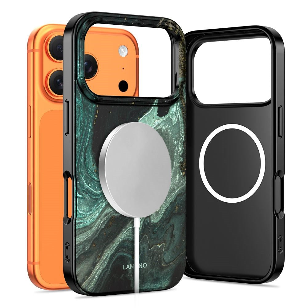 Tech-Protect iPhone 17 Pro Lamano Bagside Cover - MagSafe Kompatibel - Verde Aura
