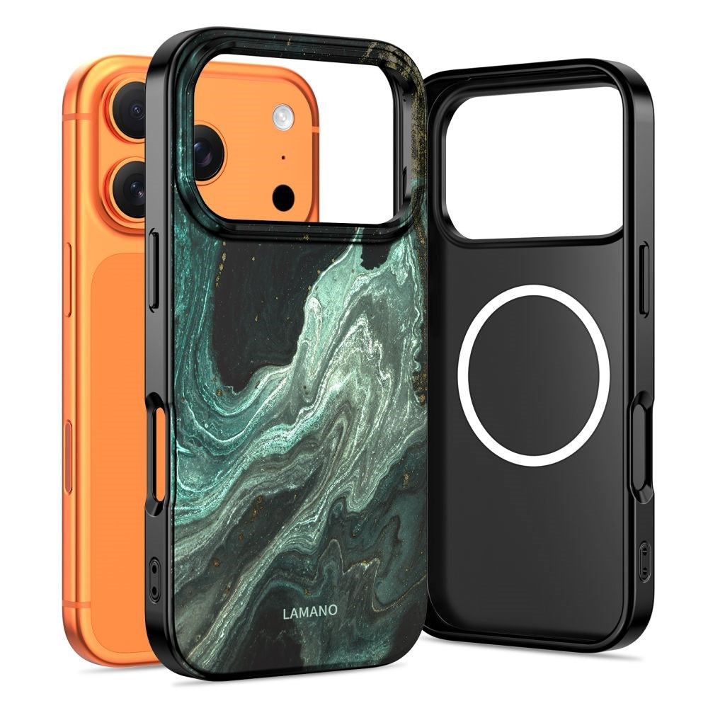Tech-Protect iPhone 17 Pro Max Lamano Bagside Cover - MagSafe Kompatibel - Verde Aura
