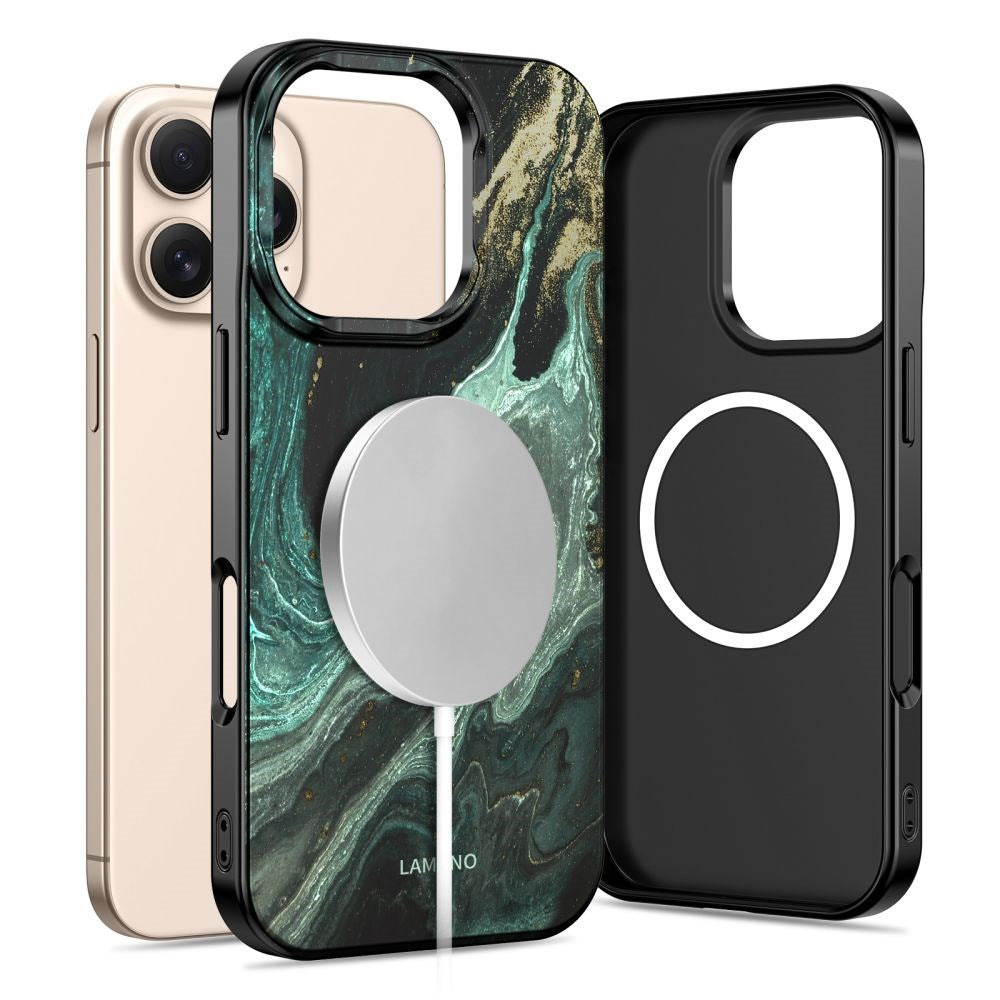 Tech-Protect iPhone 16 Pro Lamano Bagside Cover - MagSafe Kompatibel - Verde Aura