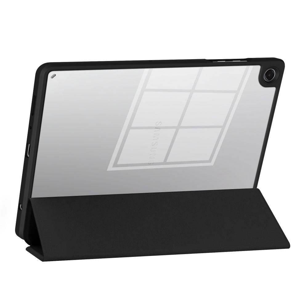 Tech-Protect SC Pen Hybrid Samsung Galaxy Tab A11 / A9 Flip Tablet Cover m. Stylus Holder - Sort / Gennemsigtig
