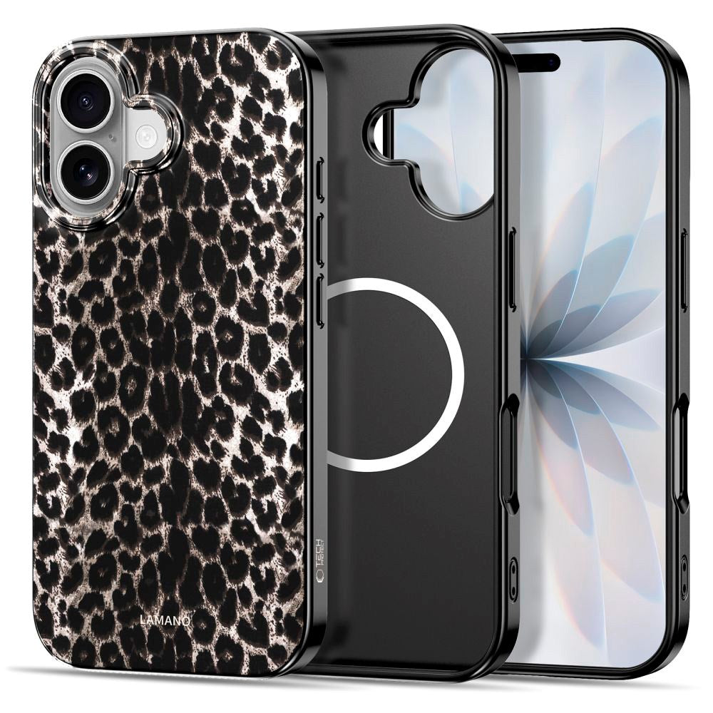 Tech-Protect iPhone 17 Lamano Bagside Cover - MagSafe Kompatibel - Leopard