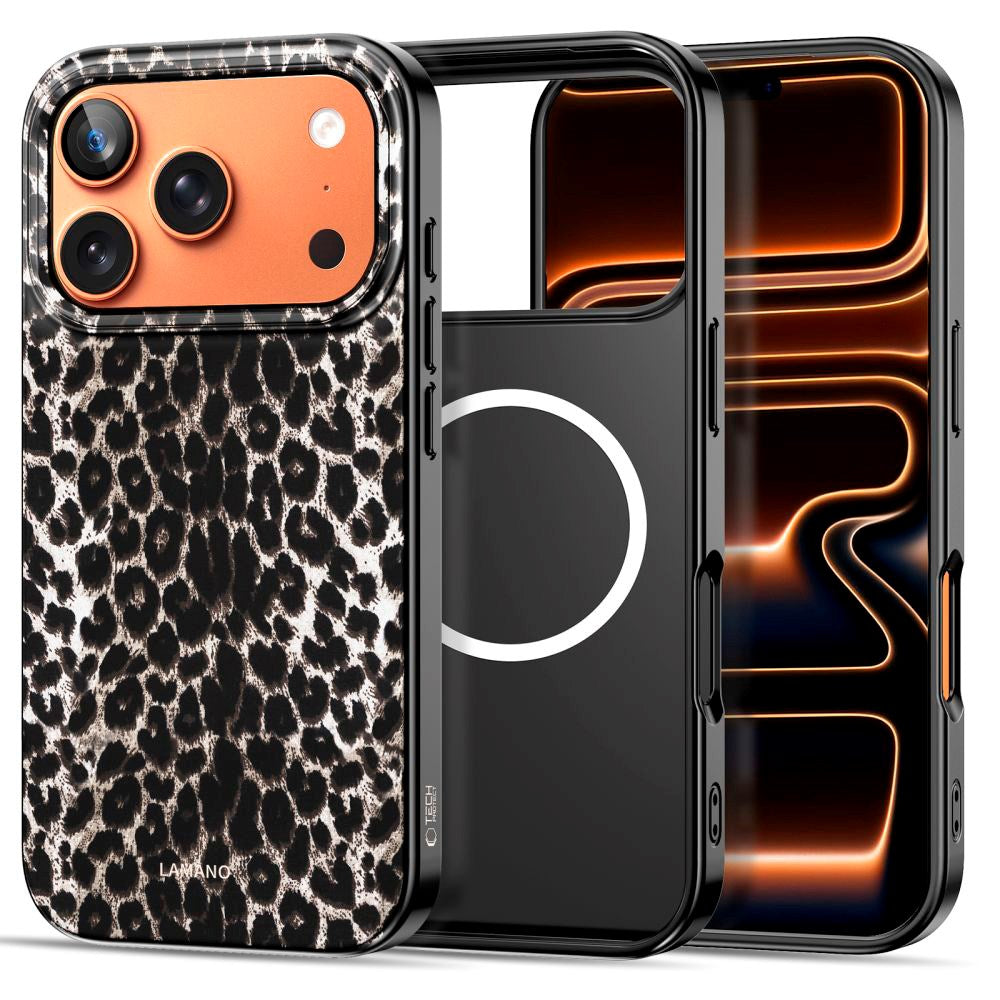 Tech-Protect iPhone 17 Pro Lamano Bagside Cover - MagSafe Kompatibel - Leopard