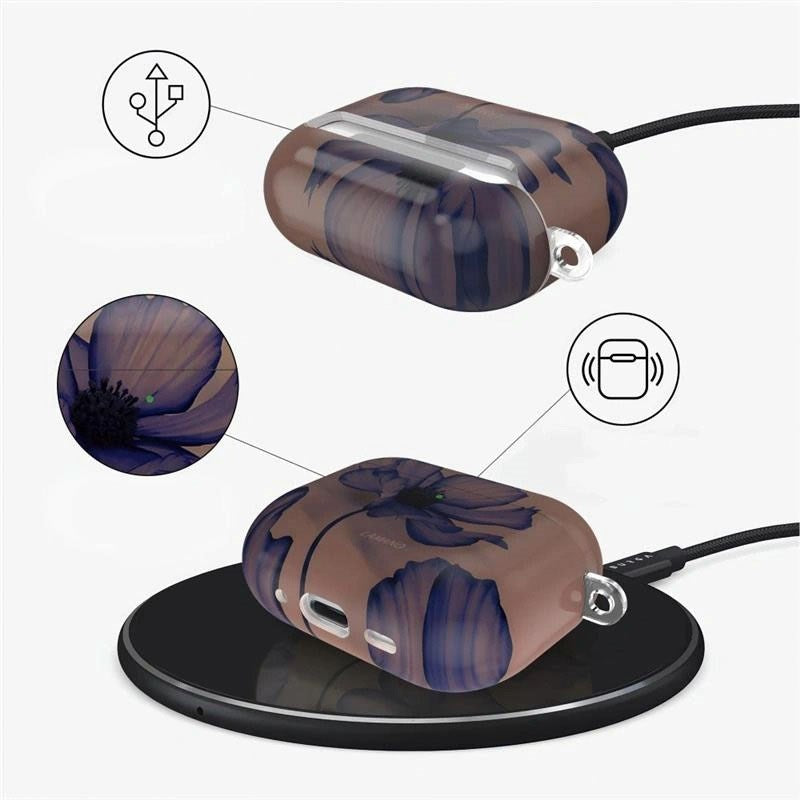 Apple AirPods Pro (3. Gen.) Tech-Protect Lamano Case m. Nøglering - Velvet Night