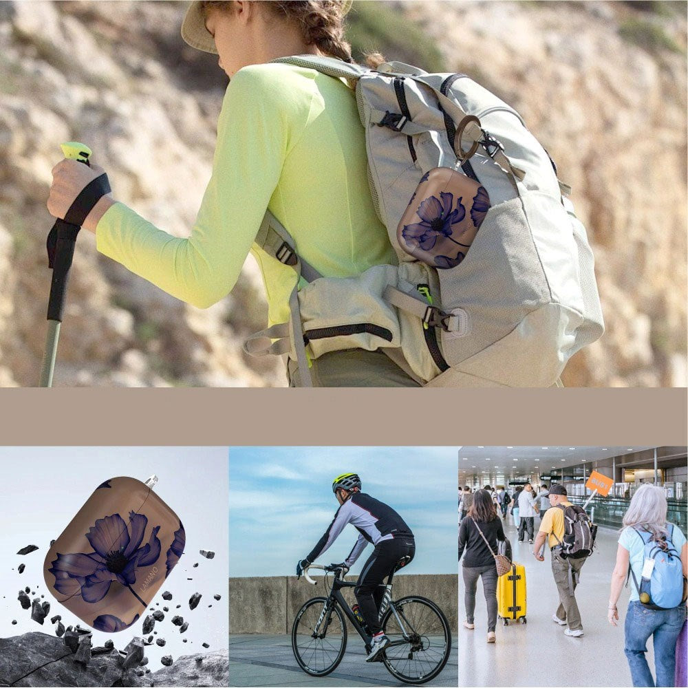 Apple AirPods Pro (3. Gen.) Tech-Protect Lamano Case m. Nøglering - Velvet Night