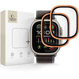 Apple Watch Ultra 3 / 2 / 1 (49mm) Tech-Protect Skærmbeskyttelse - 2 stk. - Cosmic Orange