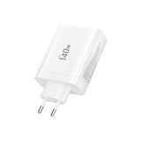 Tech-Protect Vægoplader m. 1 x USB-A & 3 x USB-C - 140W - Hvid