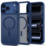 Tech-Protect iPhone 18 Pro / 17 Pro MagMat Mobil Cover - MagSafe Kompatibel - Mat Mørkeblå