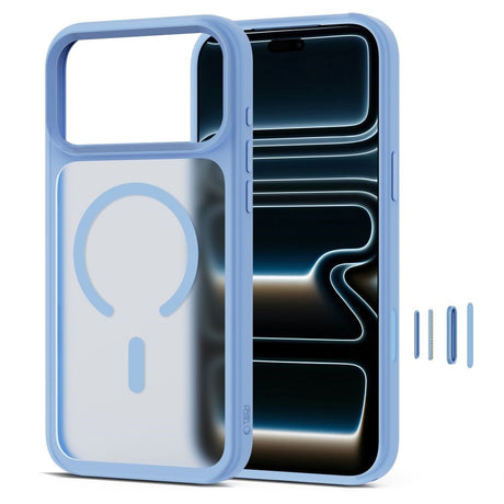 Tech-Protect iPhone 18 Pro Max / 17 Pro Max MagMat Mobil Cover - MagSafe Kompatibel - Mat Lyseblå