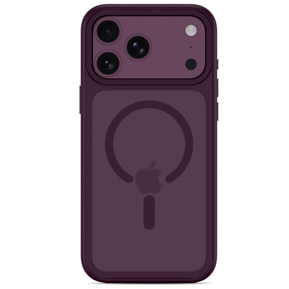 Tech-Protect iPhone 18 Pro / 17 Pro MagMat Mobil Cover - MagSafe Kompatibel - Mat Rød