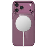 Tech-Protect iPhone 18 Pro Max / 17 Pro Max MagMat Mobil Cover - MagSafe Kompatibel - Gennemsigtig / Rød