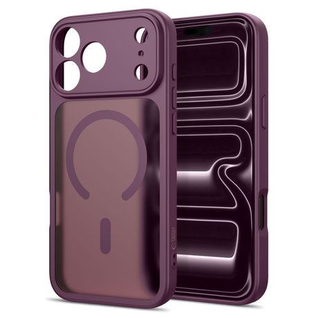 Tech-Protect BasicMag iPhone 17 Pro Max / 18 Pro Max Hybrid Bagside Cover - MagSafe Kompatibel - Mat Rød