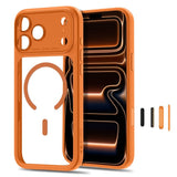 Tech-Protect iPhone 18 Pro Max / 17 Pro Max MagPeak Mobil Cover - MagSafe Kompatibel - Orange / Gennemsigtig
